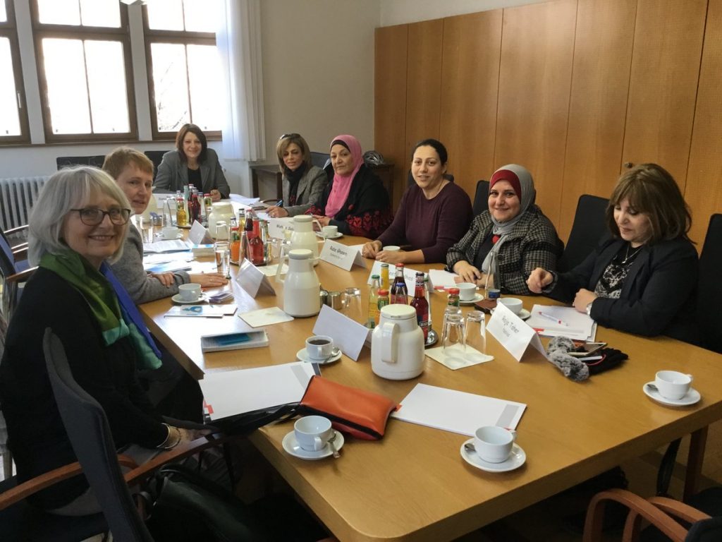 Frauen-Delegation aus Nablus beim Treffen mit der Frauenbeauftragten und INNA in Nürnberg